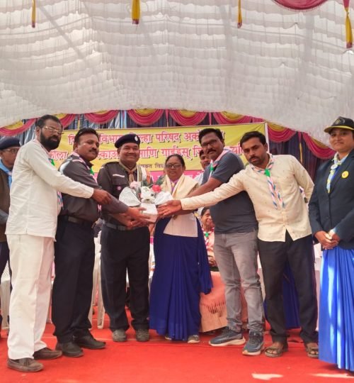 जिल्हा स्तरीय स्काऊट गाईड मेळाव्या प्रसंगीचे काही क्षण.