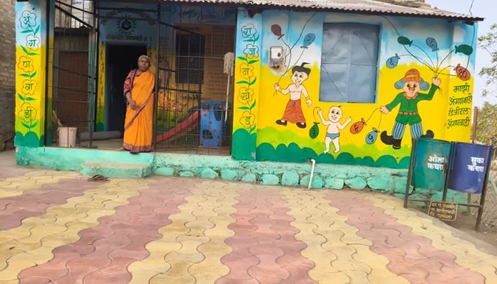 अंगणवाडी राजनखेड गाव.