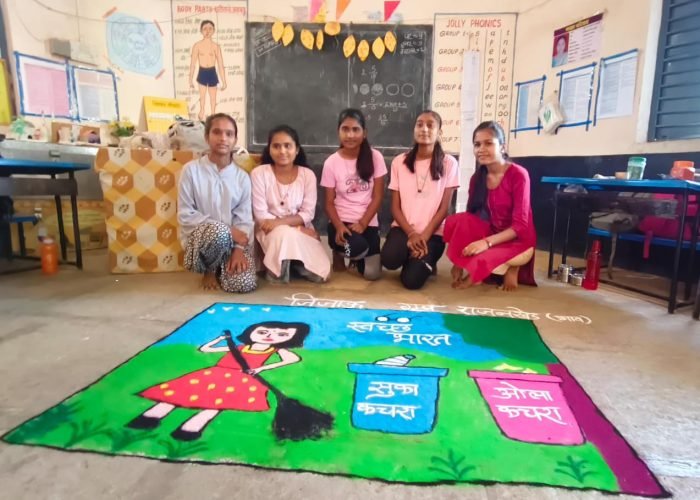 रांगोळी स्पर्धा मा. जिजाऊ ग्रुप राजनखेड गाव